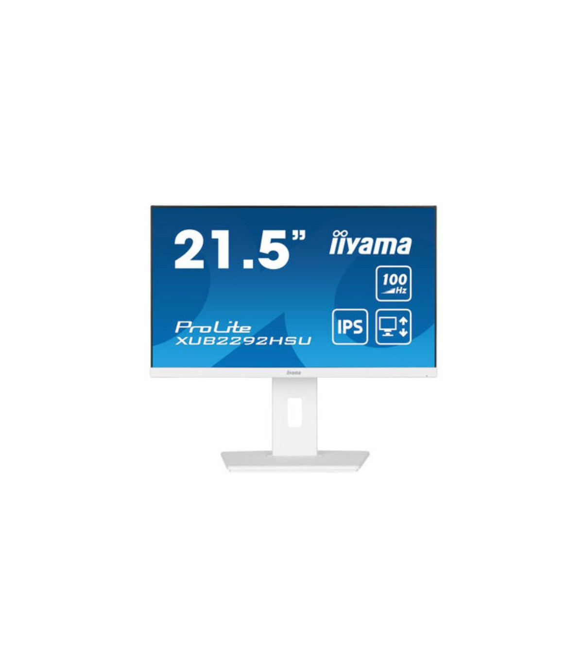 Ecran IIYAMA 21,5 Blanc IPS ULTRA MINCE 0.4ms 100Hz 1920x1080 250 cd/m HP 1xHD