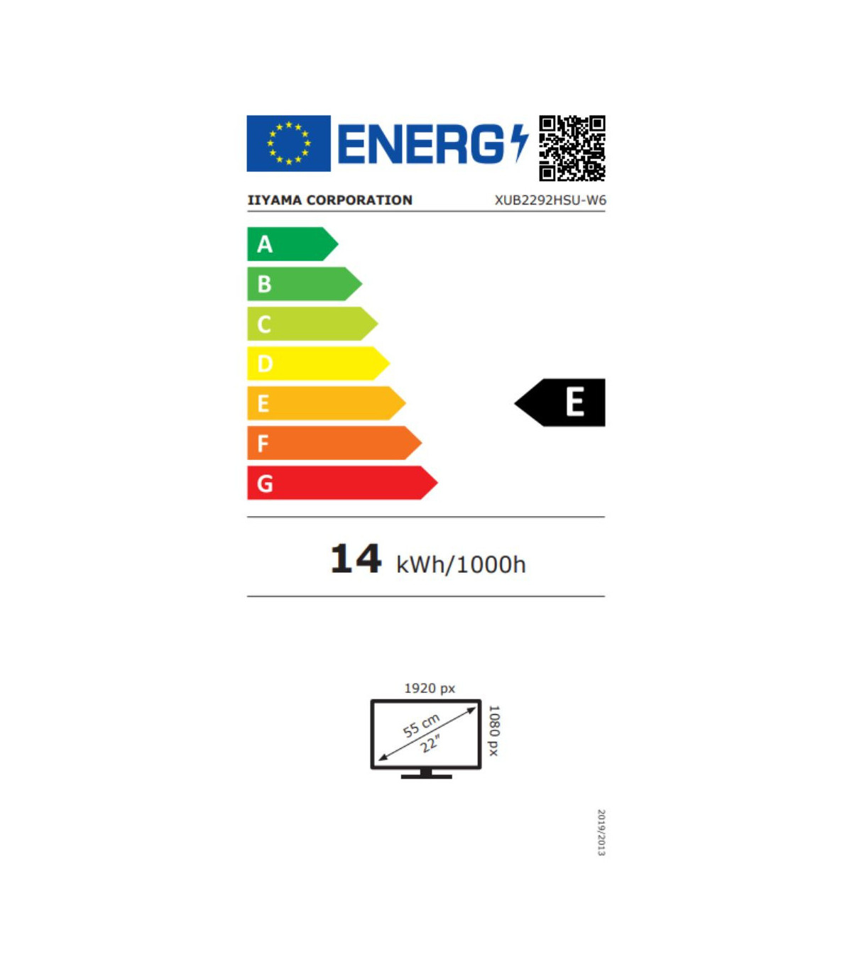 Ecran IIYAMA 21,5 Blanc IPS ULTRA MINCE 0.4ms 100Hz 1920x1080 250 cd/m HP 1xHD
