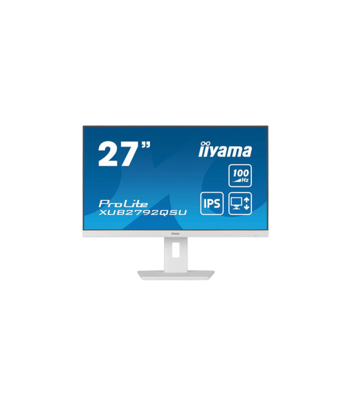 Ecran IIYAMA 27 Blanc IPS Ultra mince 0.4ms 100Hz 2560x1440 250 cd/m HPs HDMI