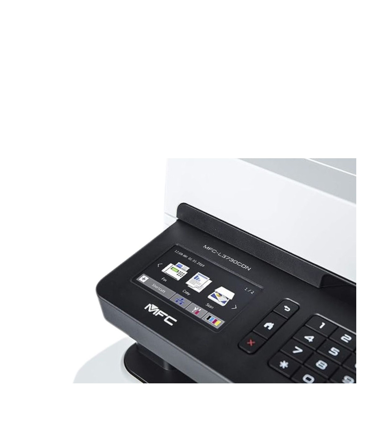 Multifonction 4en1 LED Couleur avec RectoVerso et Réseau Ethernet, 18ppm en noir