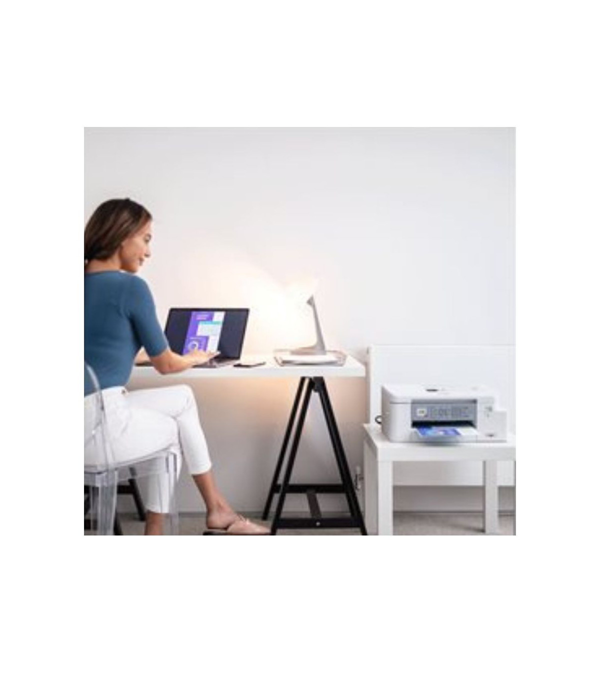 Imprimante multifonction jet d'encre couleur professionnelle 4en1 A4, impression