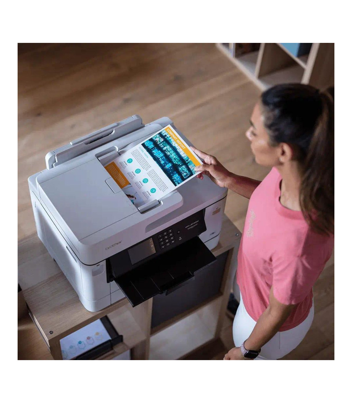 Imprimante multifonction jet d'encre couleur professionnelle 4en1 Business Smart