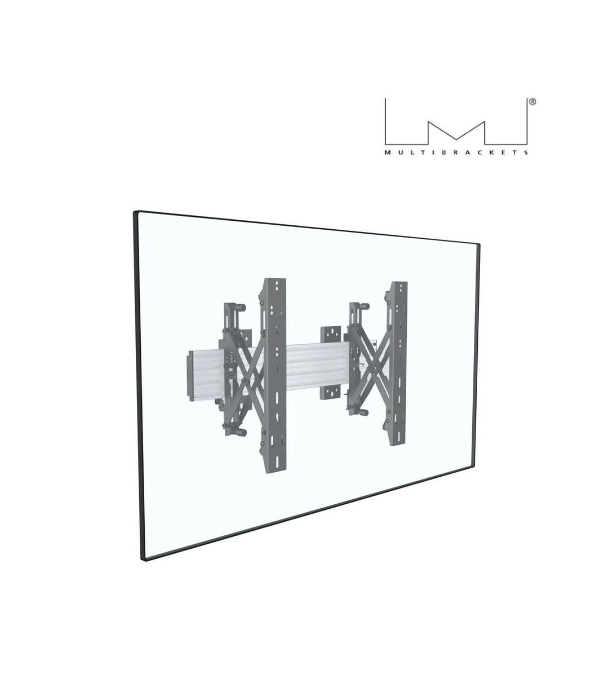 Fixation push in pop out MBW1U MULTIBRACKETS Silver pour moniteur 101,6cm 40 16