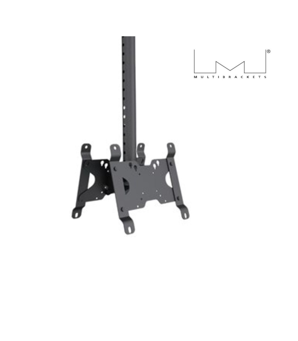 Support plafond dos à dos Noir MULTIBRACKETS pour moniteur 10 au 32 Capacité 1