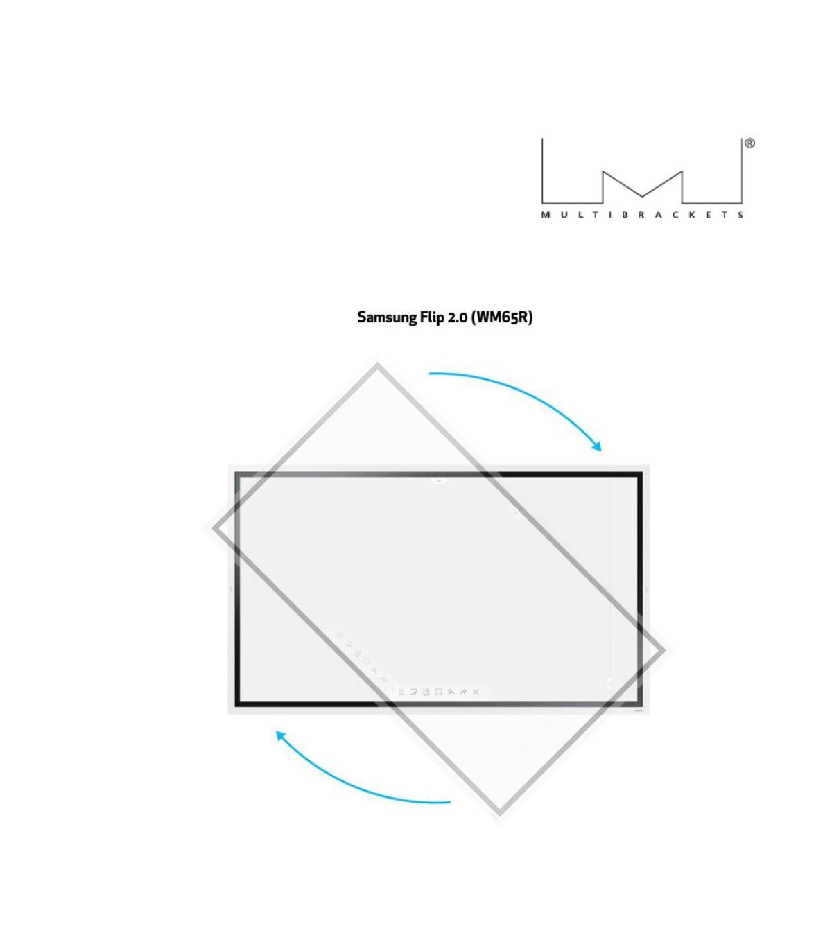 Adaptateur MULTIBRACKETS pour Moniteur Samsung Flip 2 - 65 WM65R