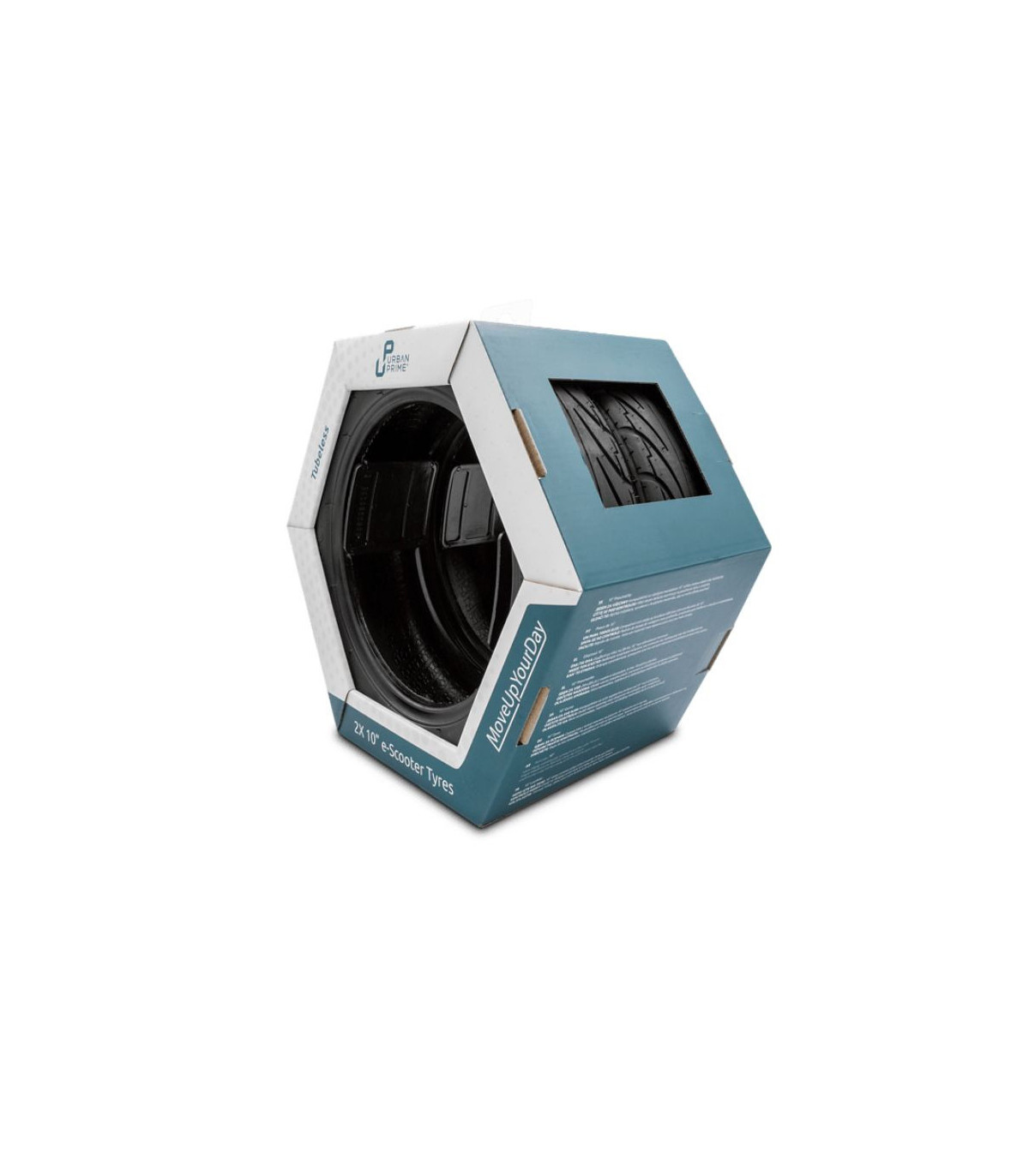KIT DE 2 PNEUS 10 TUBELESS URBAN PRIME COMPATIBLE TOUTES TROTTINETTES 10.
