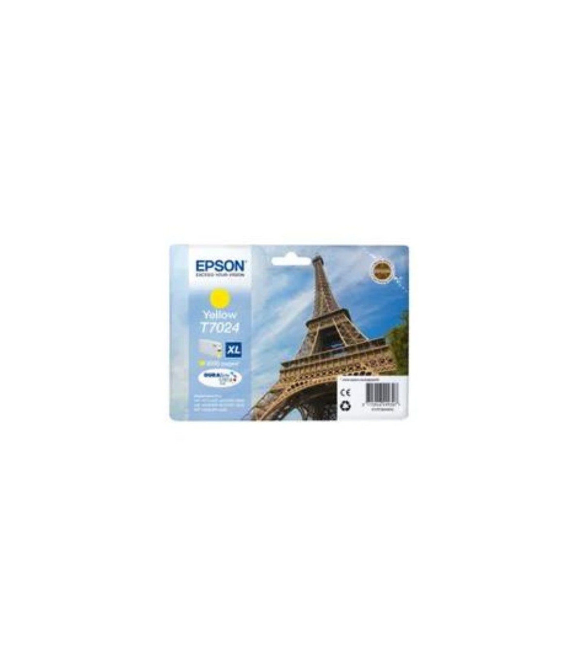 EPSON Cartouche Encre Tour Eiffel T7024 Jaune XL 2 000 pages