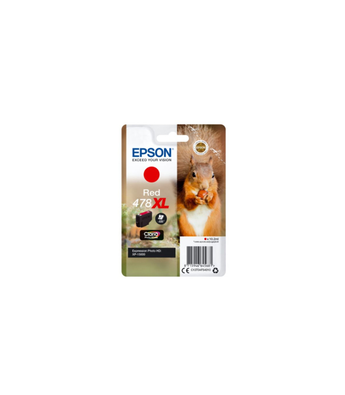 EPSON Singlepack red 478XL Claria Photo HD Ink