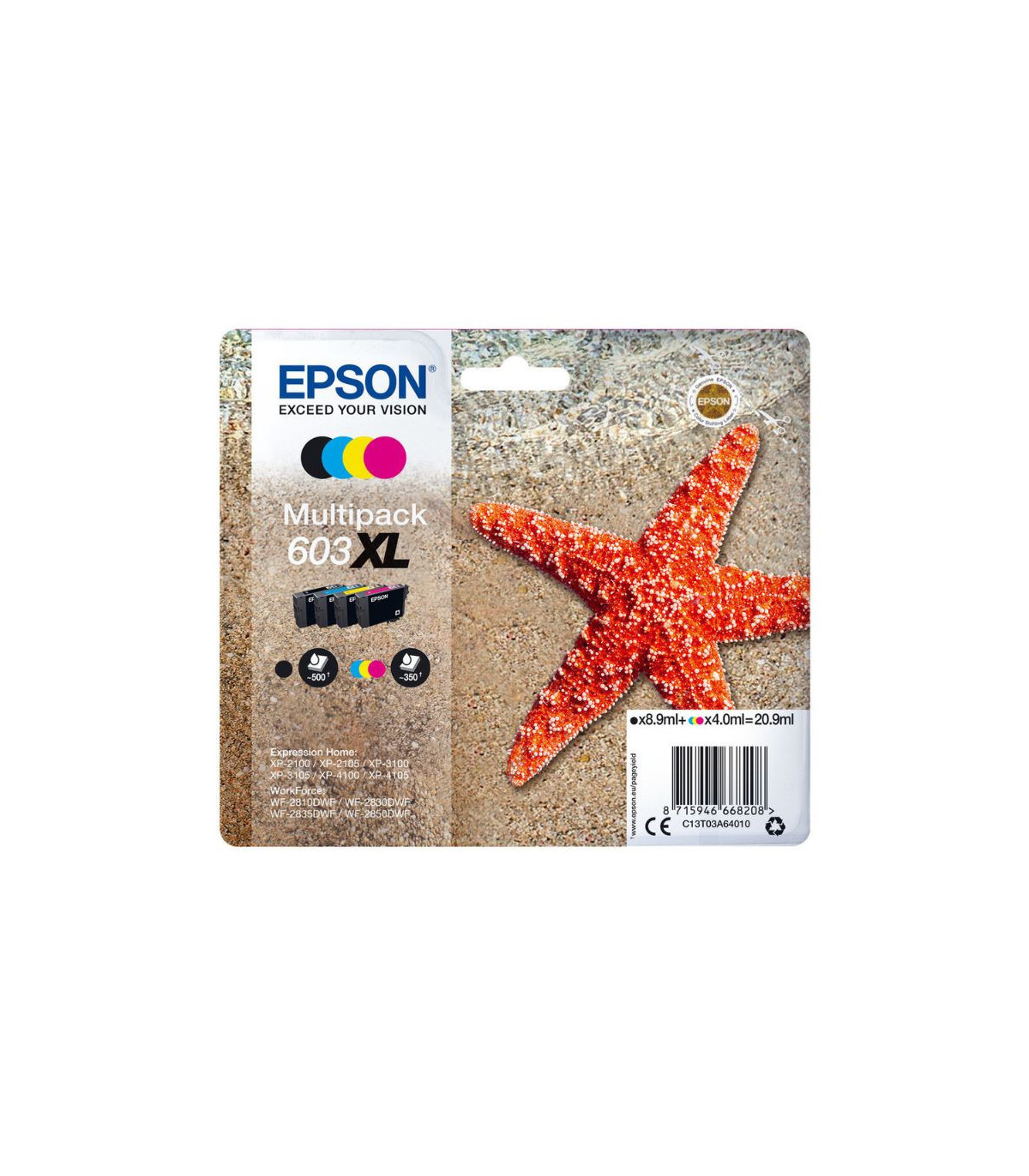 EPSON Multipack Etoile de Mer 603XL N,C,M,Y 20,9ml