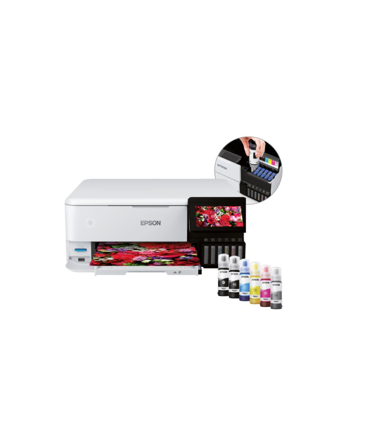 EPSON EcoTank ET-8500 Multifonction Jet d'encre 6 couleurs rechargeable 16ppm