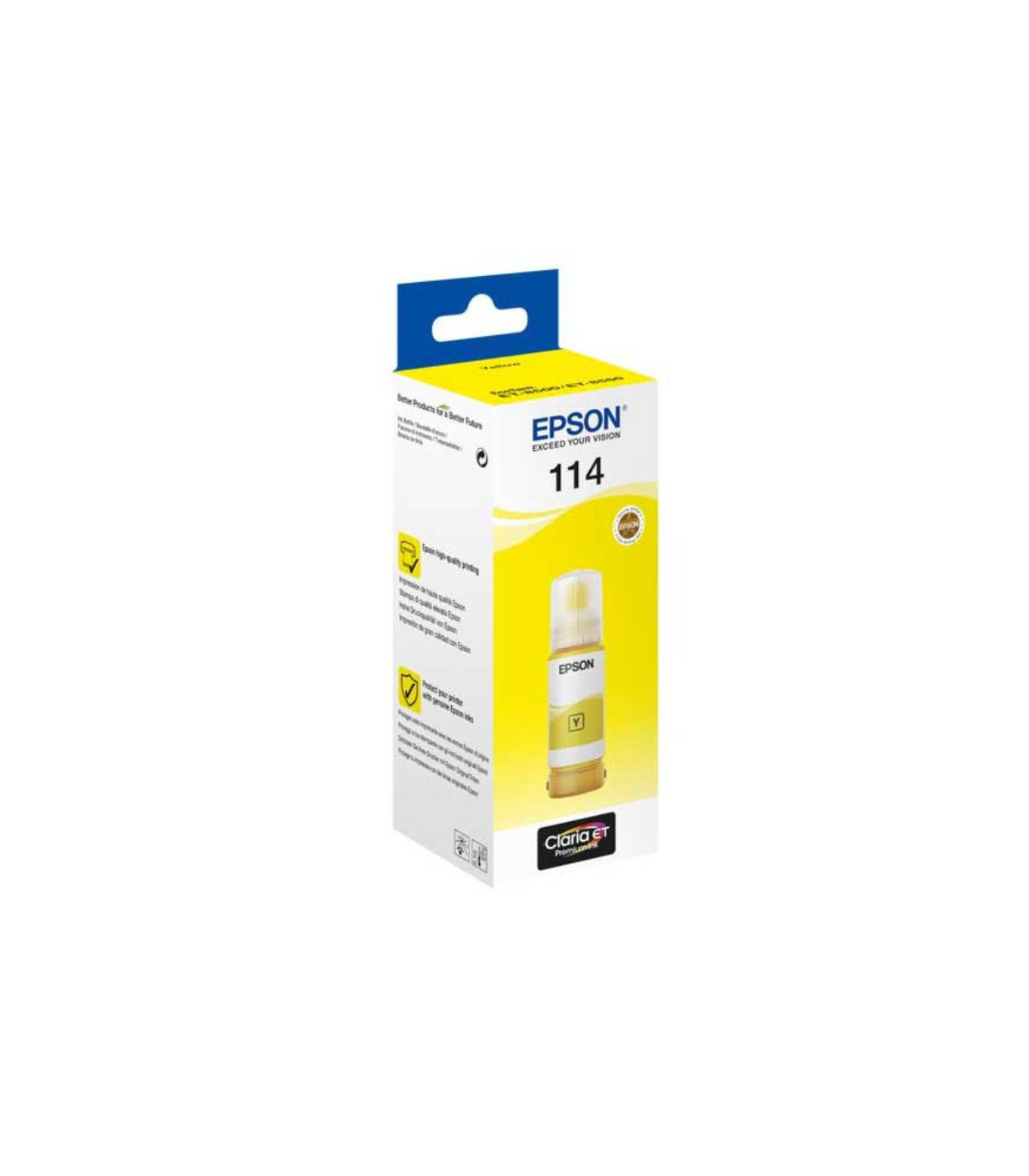 EPSON Bouteille encre Ecotank 114 Jaune 70ml