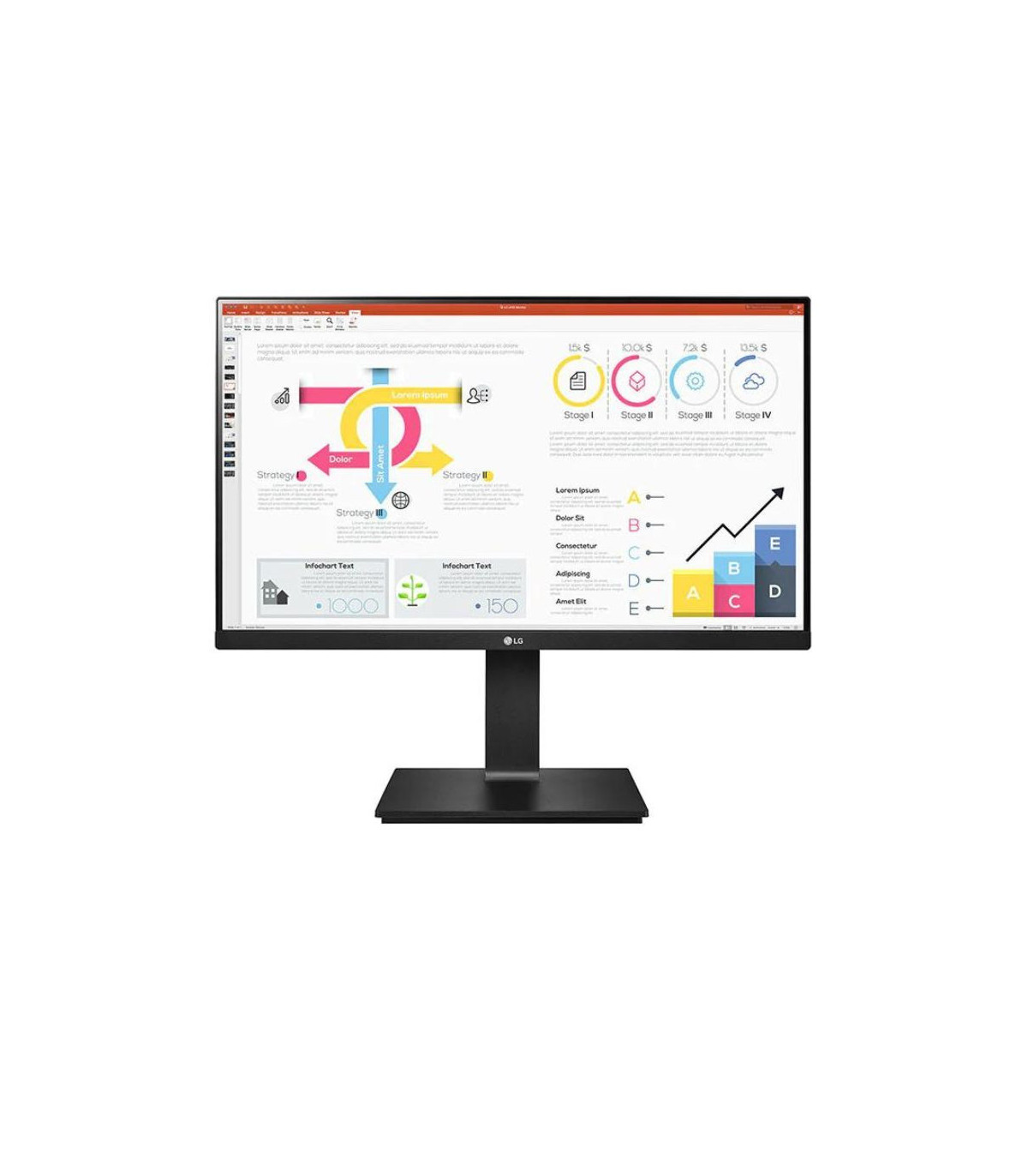 ECRAN LG 24 Noir 24QP750P-B 16:9 IPS 5ms QHD 2560x1440 300cd/m2 HDMI DP USB-C 2