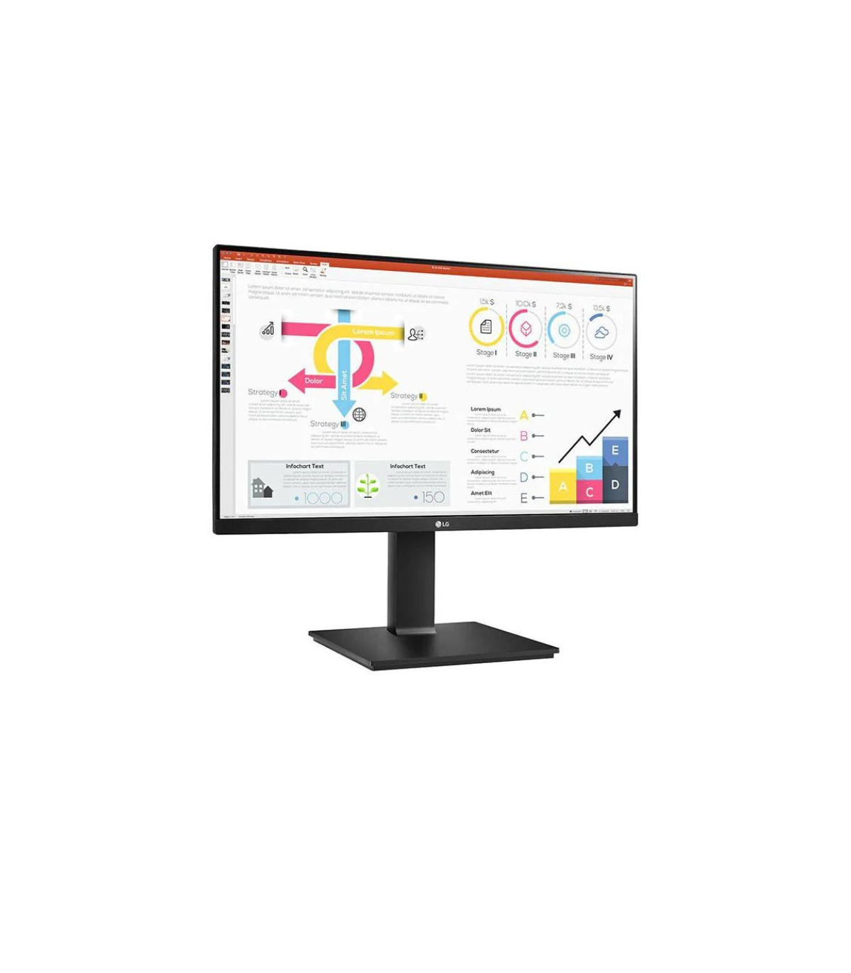 ECRAN LG 24 Noir 24QP750P-B 16:9 IPS 5ms QHD 2560x1440 300cd/m2 HDMI DP USB-C 2