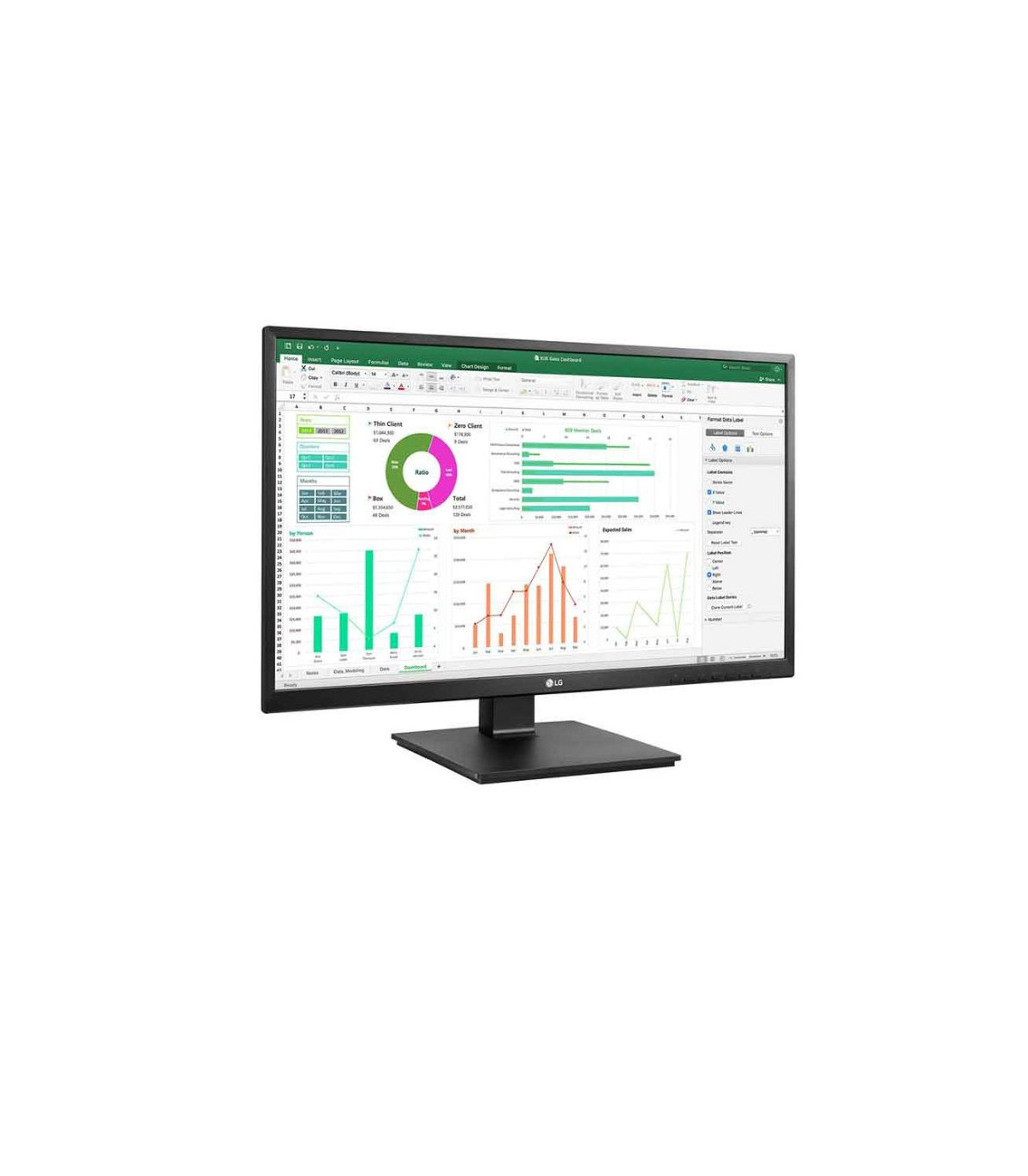 ECRAN LG 27 Noir IPS 16:9 FullHD 1920x1080 250cd/m 5ms VGA DVI 2xUSB HDMI Disp