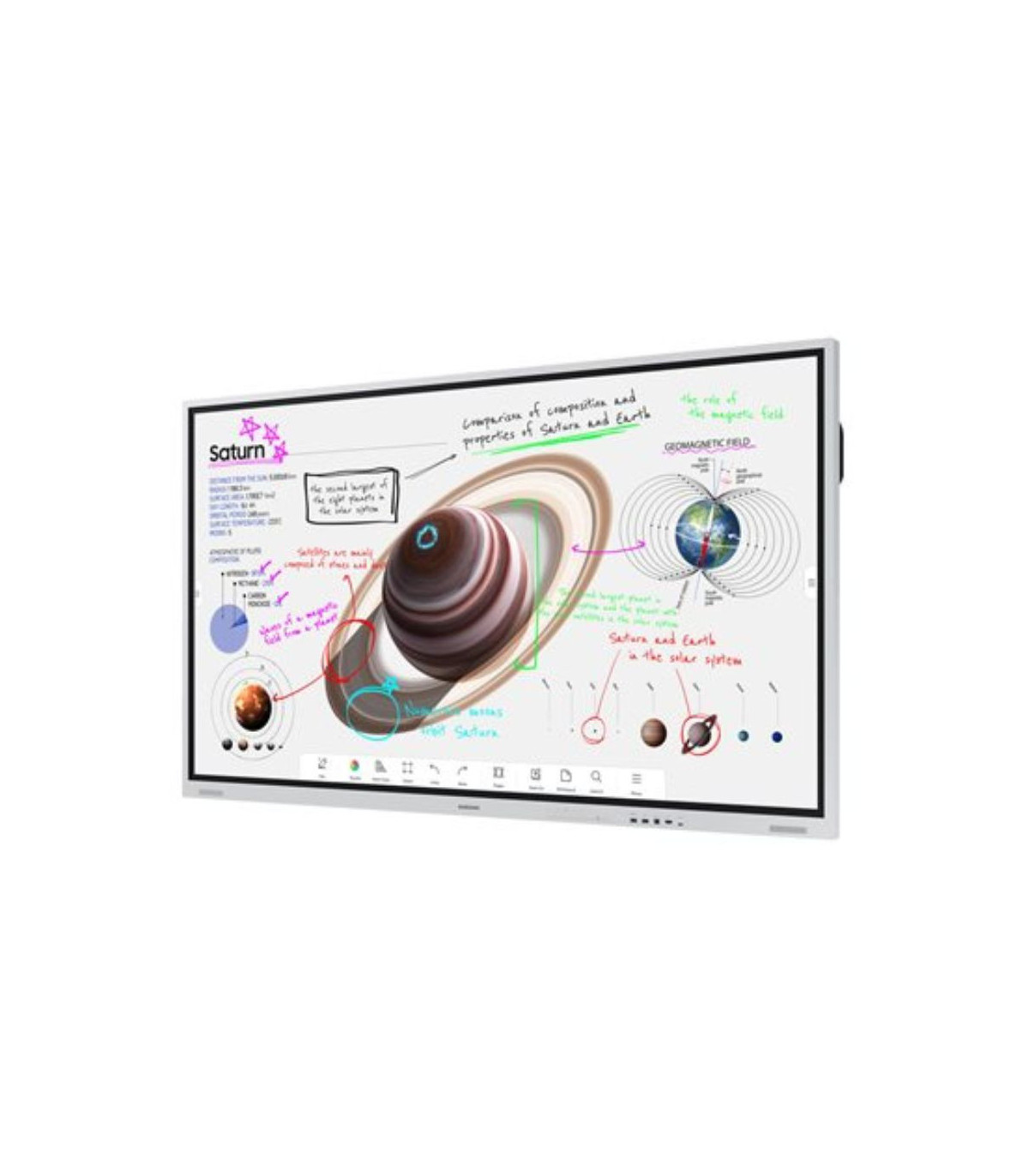 ECRAN SAMSUNG 75'' LFD Tactile intéractif Flip 4 16h/7j 4K UHD 3840x2160 (16:9)