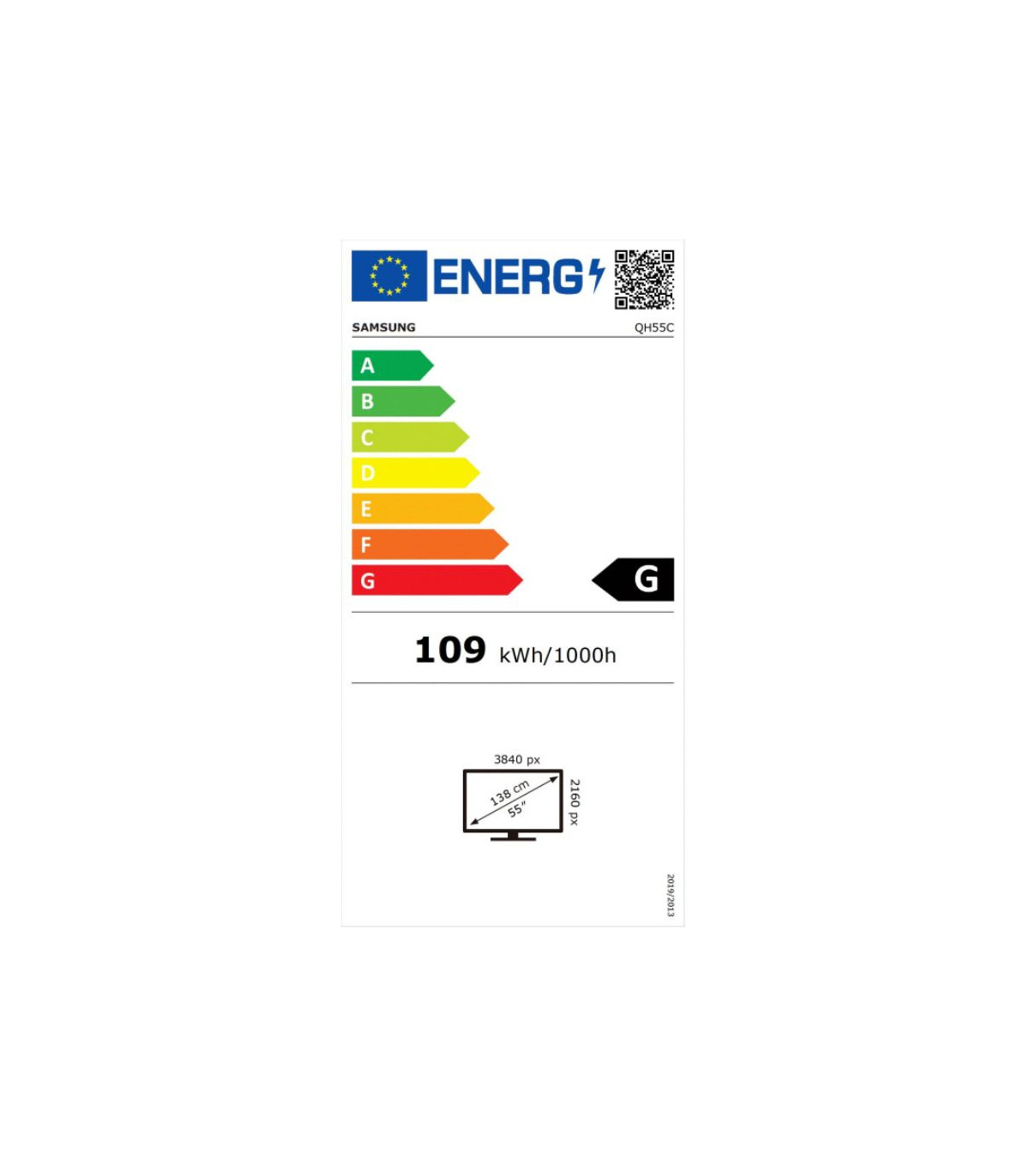 ECRAN SAMSUNG 55'' LFD 16:9 24h/7j 3840x2160 700cd/m Tizen 7.0 1xDP 1.2 3xHDMI
