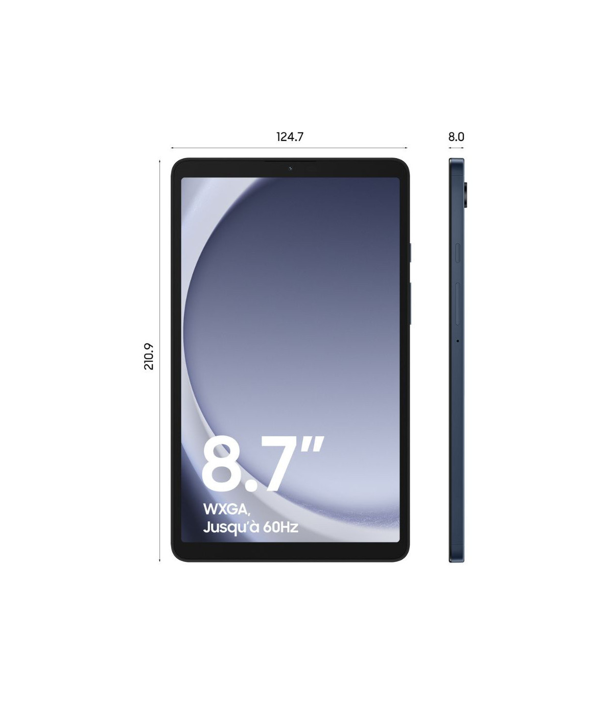 Samsung Galaxy Tab A9 8.7'' WIFI 128Go Bleu Marine RAM 8Go 1340 x 800 2 speakers