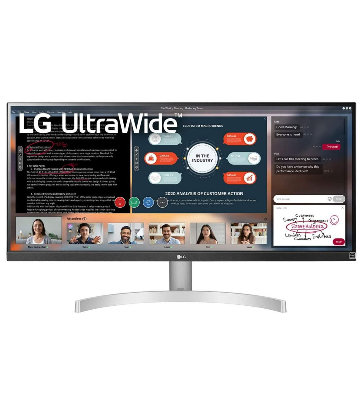ECRAN LG 29 IPS 21:9 FHD 2560x1080 5ms 300cd/m 2xHDMI Display Port HDR 10, AMD