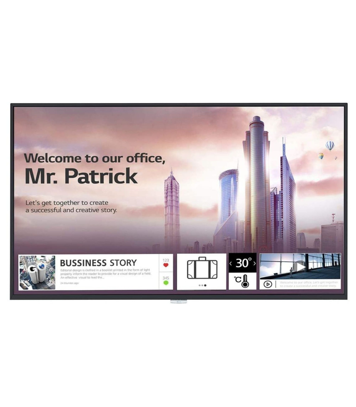 ECRAN LG 98'' LFD 16:9 24h/7j 3840 x2160 500cd/m 3xHDMI DP DVI-D 2xUSB RJ45/RS23