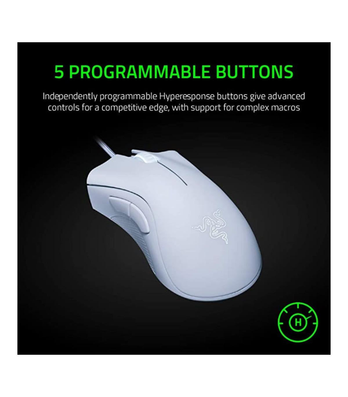 RAZER Souris gaming filaire DeathAdder Essential - forme ergonomique, 5 boutons