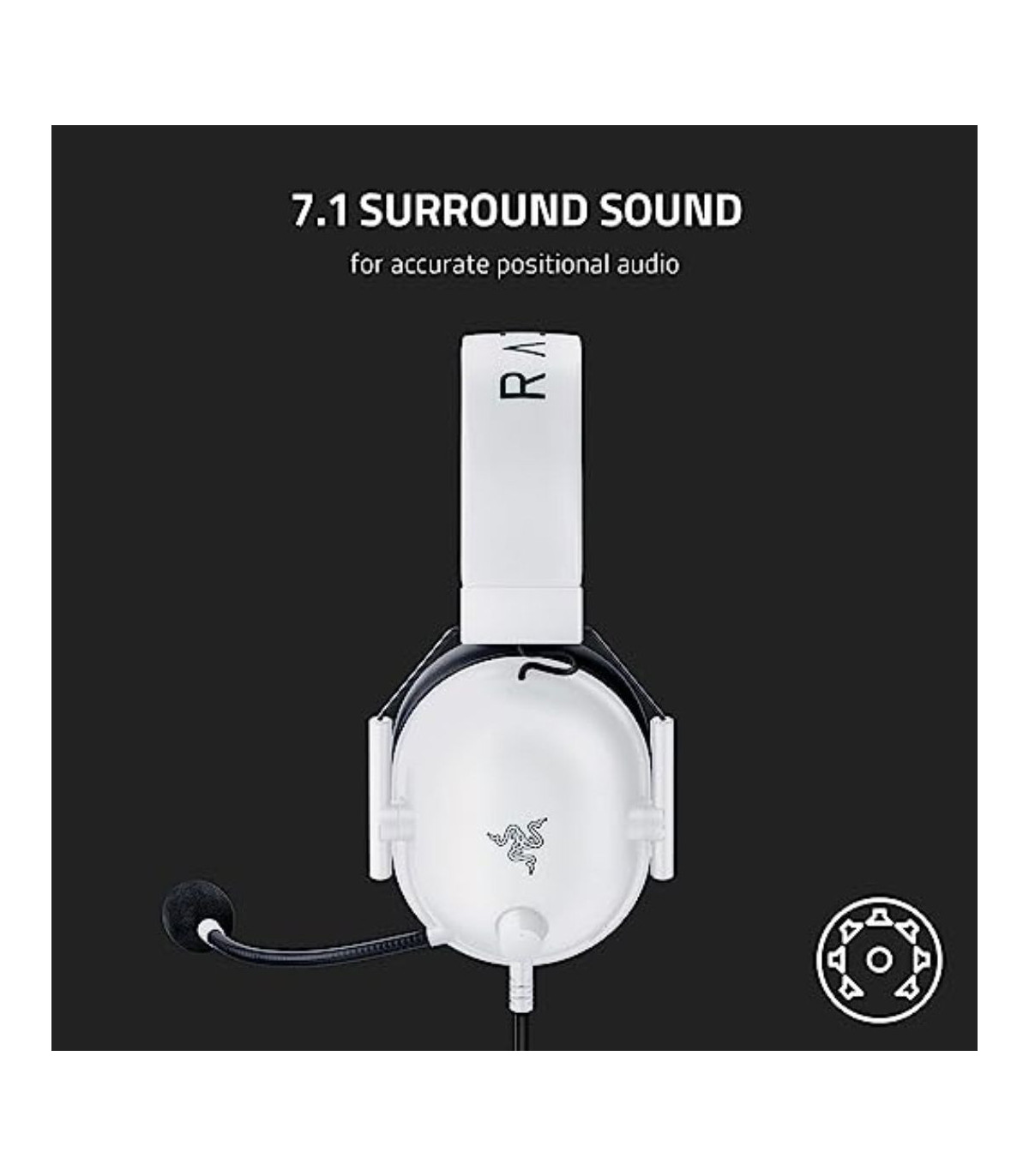RAZER Casque de jeu Blackshark V2 X - White