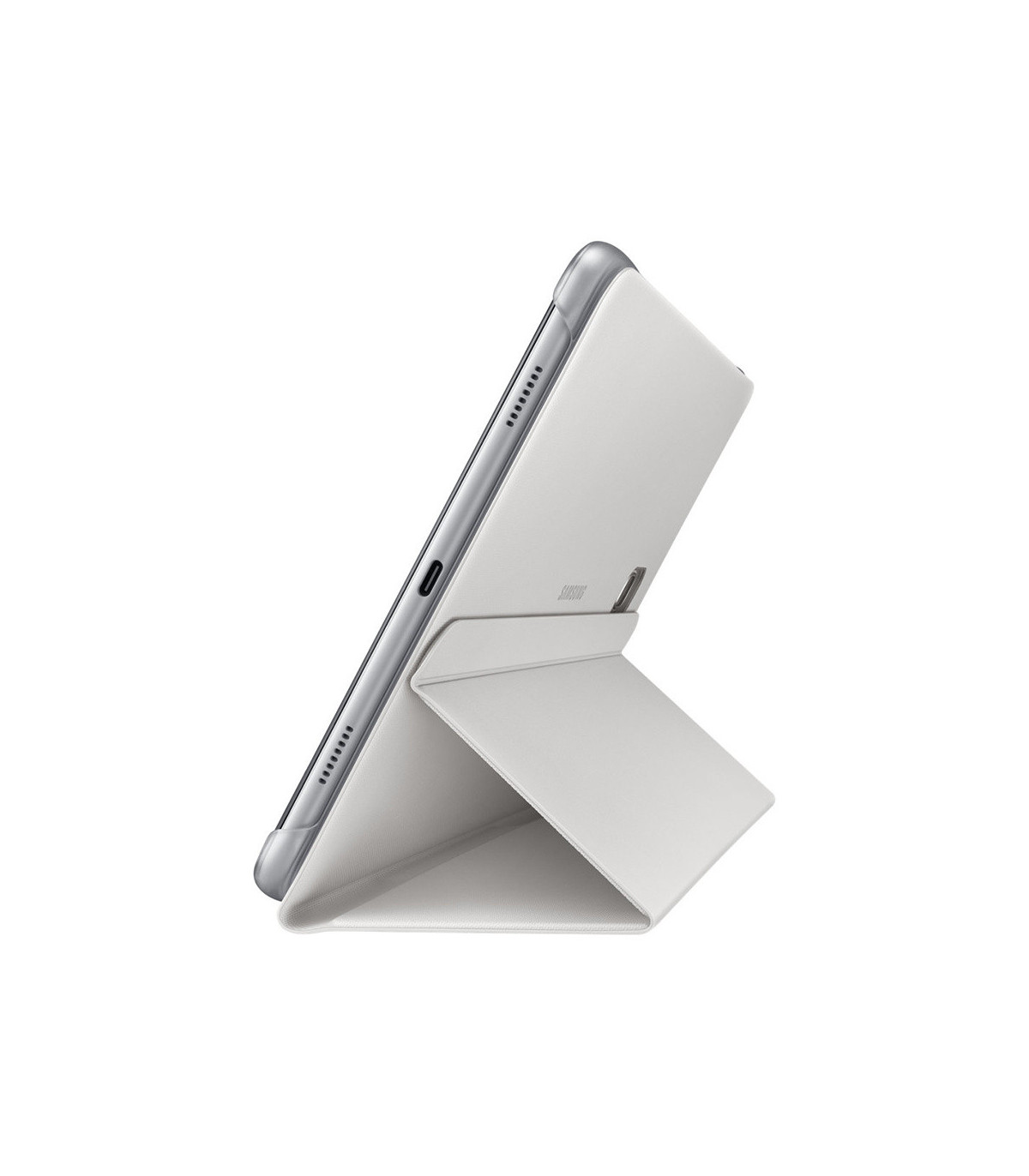 Book Cover Galaxy TAB A 10.5 (SM-T 590) Gris Fin & Léger - 2 Positions Protecti