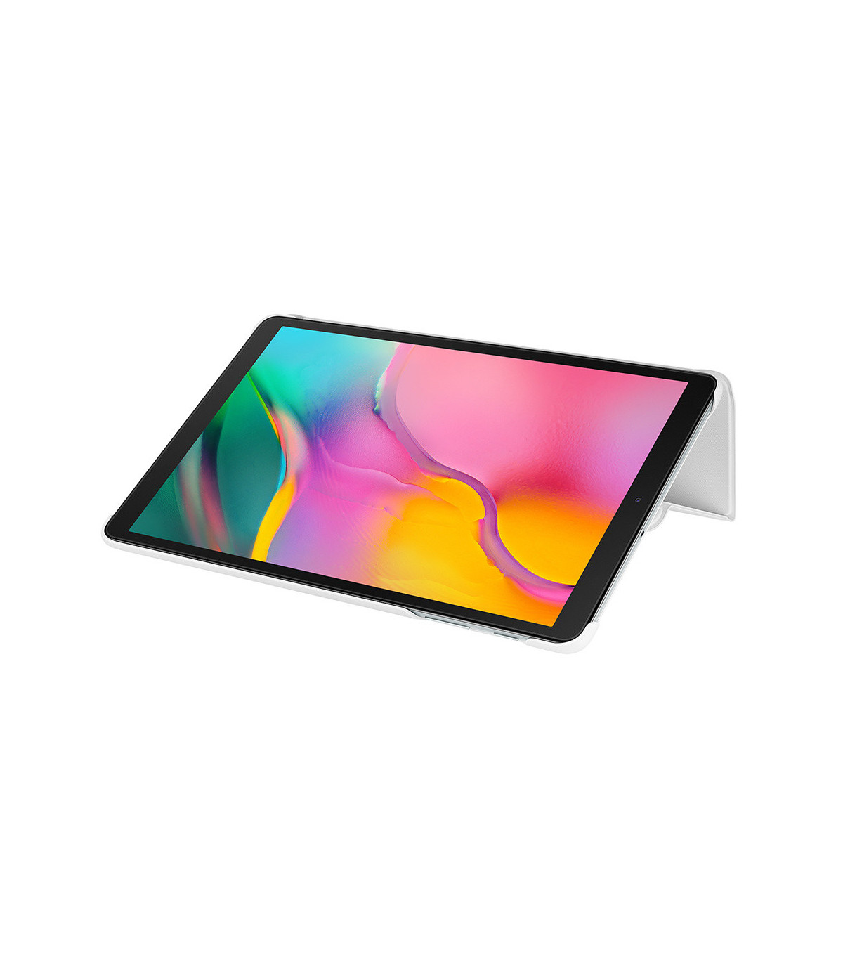 Book Cover Galaxy Tab A 2019 10 (SM-T510) Fine & Résistante - Blanc Fonction St