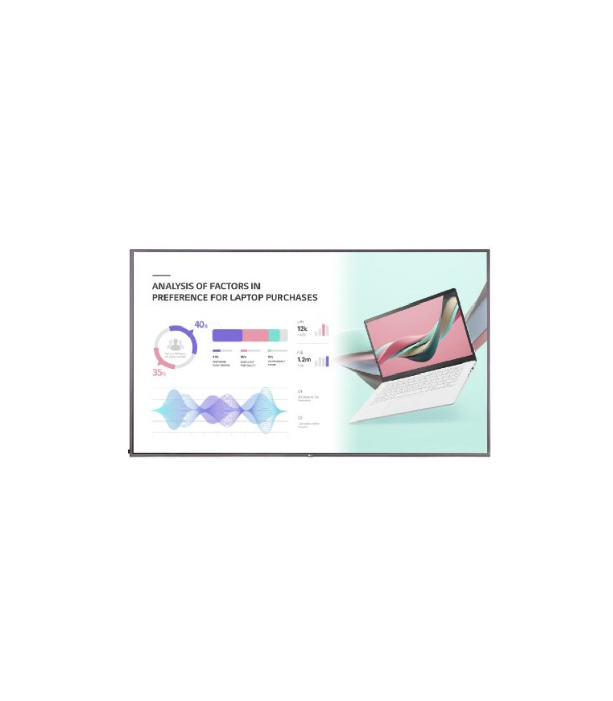 ECRAN LG 75'' LFD 16:9 24h/7j 3840 x2160 500cd/m 3xHDMI DP DVI-D 2xUSB RJ45/RS23