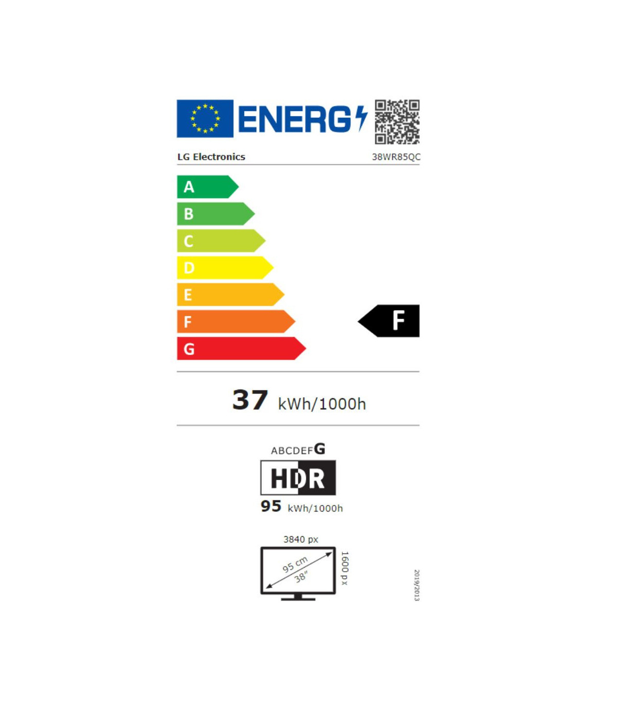 ECRAN LG 38 Blanc 21:9 Incurvé Nano IPS UWQHD 1ms 3840x1600 144Hz 450cd/m2 2xH
