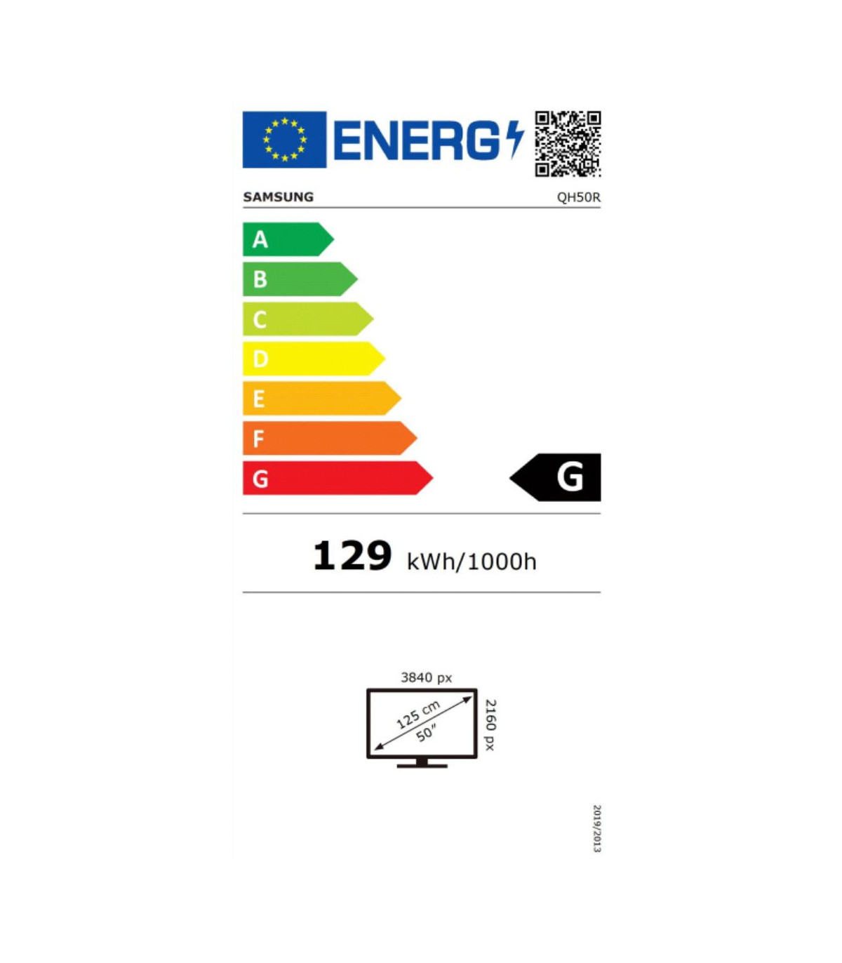 ECRAN SAMSUNG 50'' LFD 16:9 8ms 24h/7j 3840x2160 700cd/m Tizen 4.0 DVI-D 1xDisp