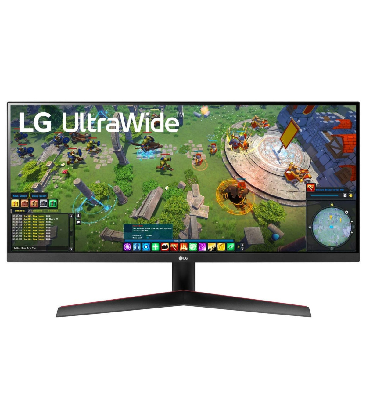 ECRAN LG 29 Noir 29WP60G-B 21:9 UWFHD 1ms 2560 1080 250cd/m2 HDMI DisplayPort U