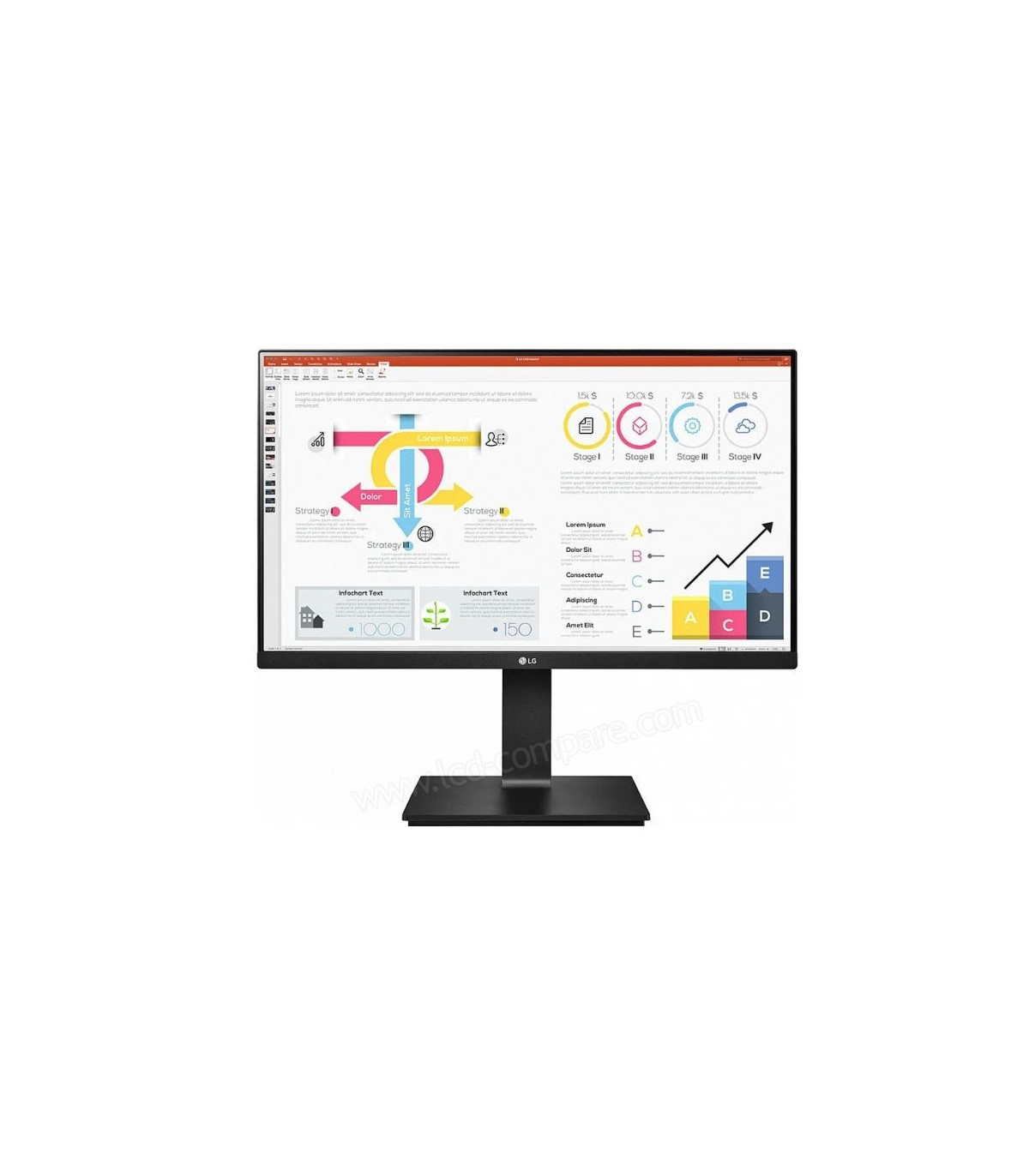 ECRAN LG 24 Noir 24QP750-B 16:9 IPS 5ms QHD 2560x1440 300cd/m2 HDMI DP USB-C 2x