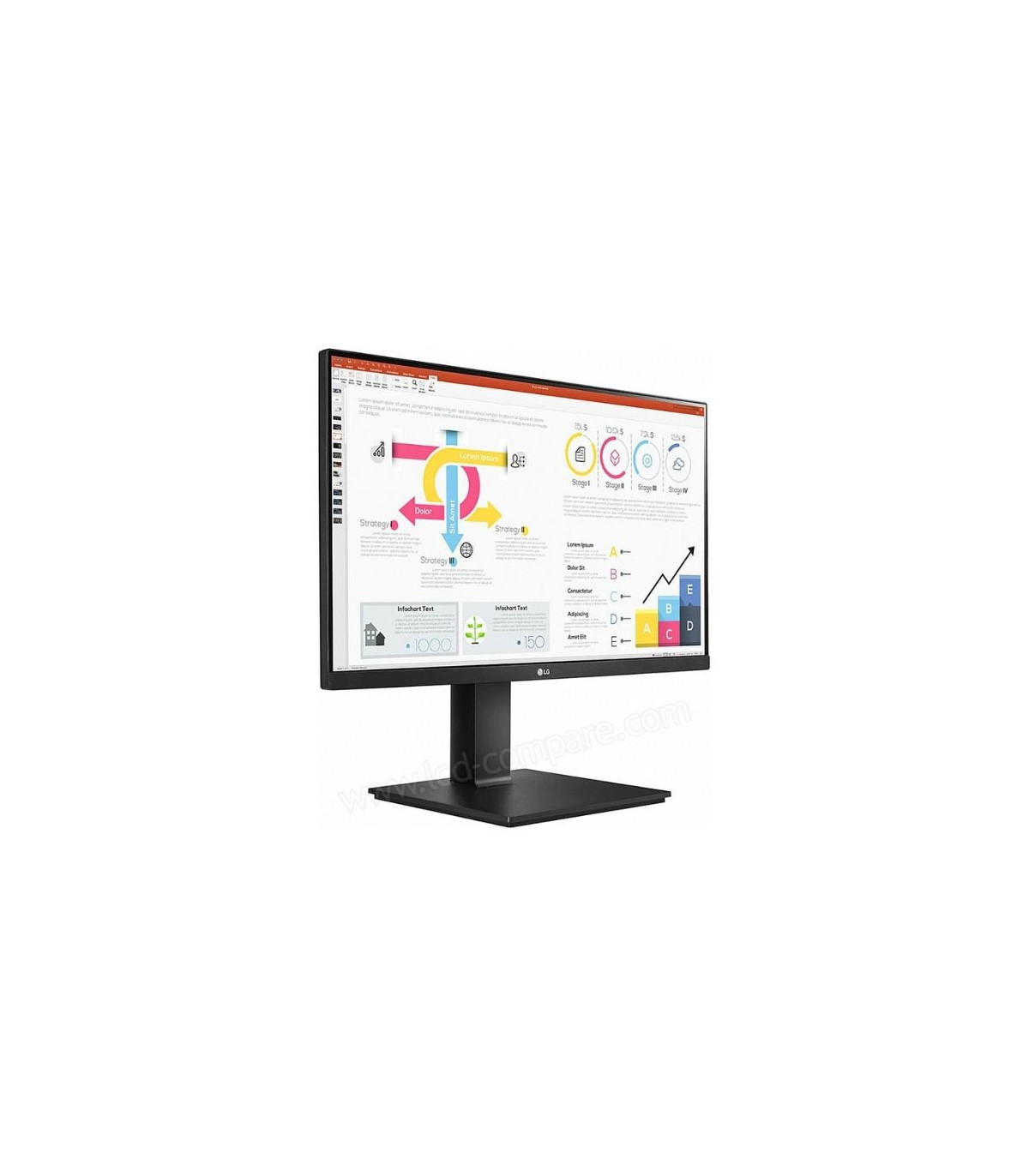 ECRAN LG 24 Noir 24QP750-B 16:9 IPS 5ms QHD 2560x1440 300cd/m2 HDMI DP USB-C 2x