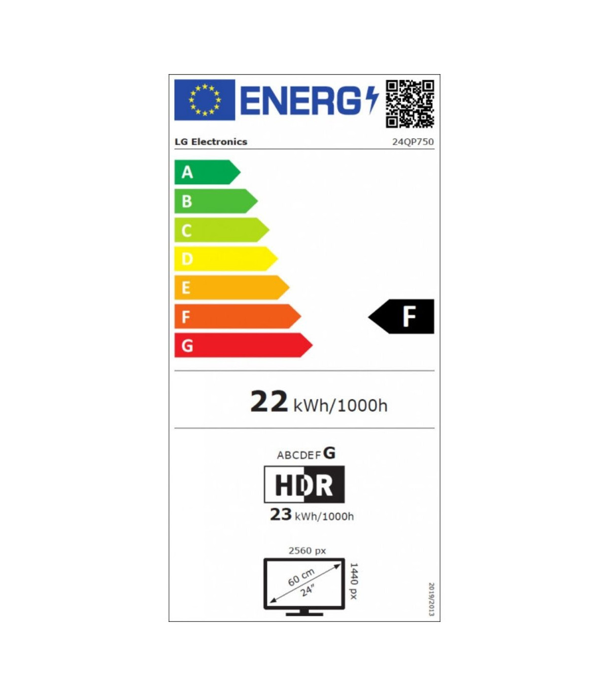 ECRAN LG 24 Noir 24QP750-B 16:9 IPS 5ms QHD 2560x1440 300cd/m2 HDMI DP USB-C 2x