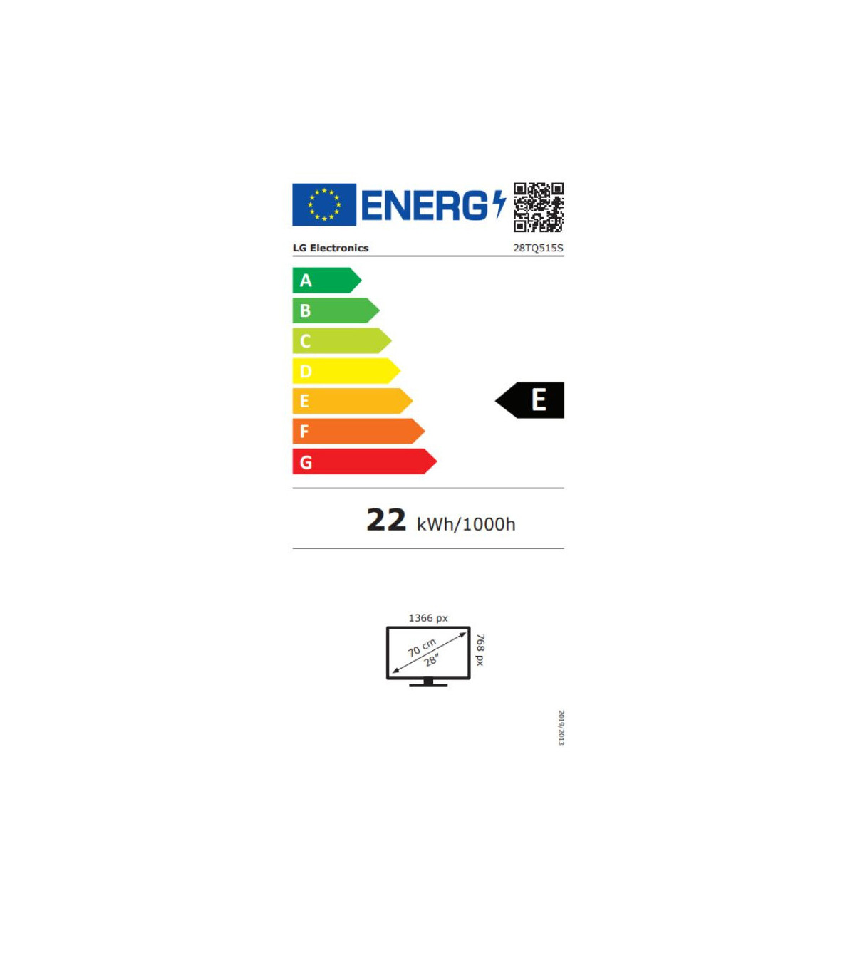 Ecran TV LG 27.5 LED Résolution HD 1366x768 Coloris Blanc 16:9 HDMI USB 2.0 Hau