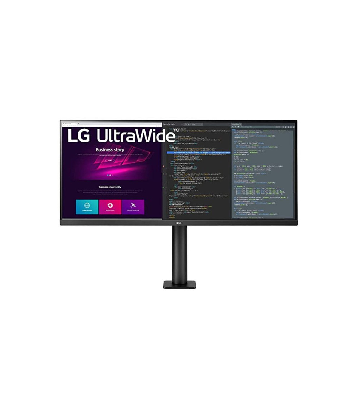 ECRAN LG 34 Noir 34WN780P-B 21:9 UWQHD 5ms 3440x1440 300cd/m2 2xHDMI DisplayPo