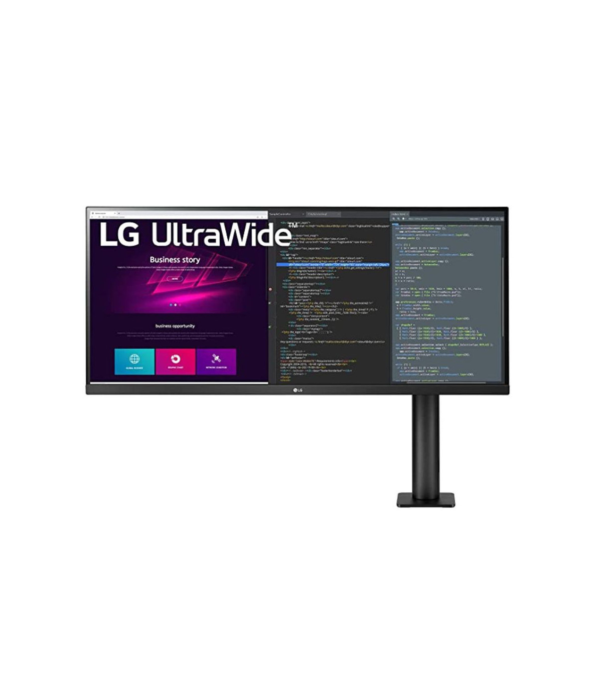 ECRAN LG 34 Noir 34WN780P-B 21:9 UWQHD 5ms 3440x1440 300cd/m2 2xHDMI DisplayPo