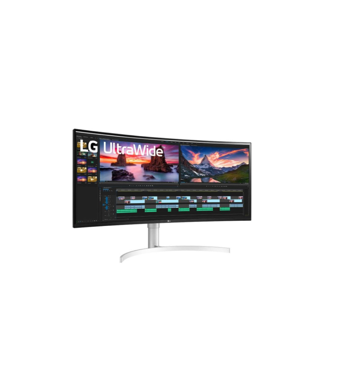 ECRAN LG 38 Blanc 38WN95C-W 21:9 Incurvé UWQHD 1ms 3840x1600 450cd/m2 2xHDMI D